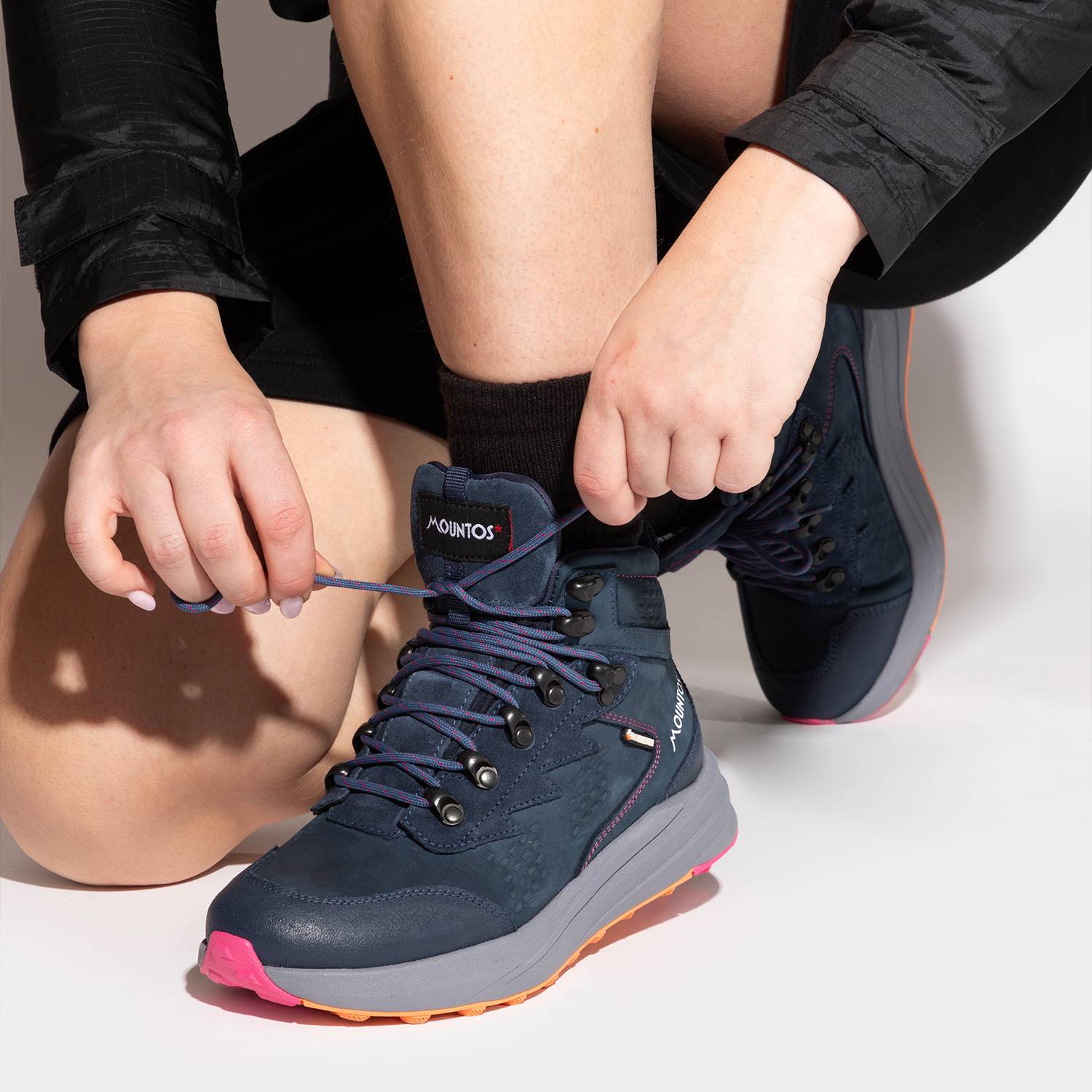 Ourea Hoog Dames Donkerblauw/Grijs
